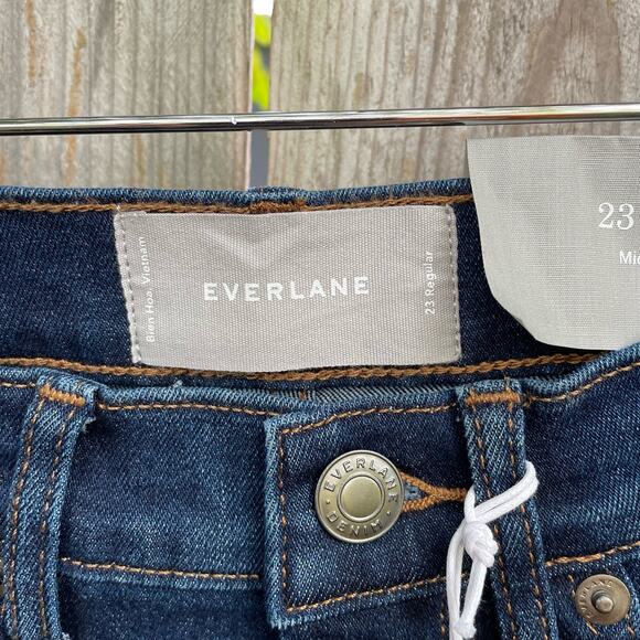 Everlane Jeans The Mid-Rise Skinny Stretch Size 23 Regular NWT Sustainable Denim - Picture 9 of 11